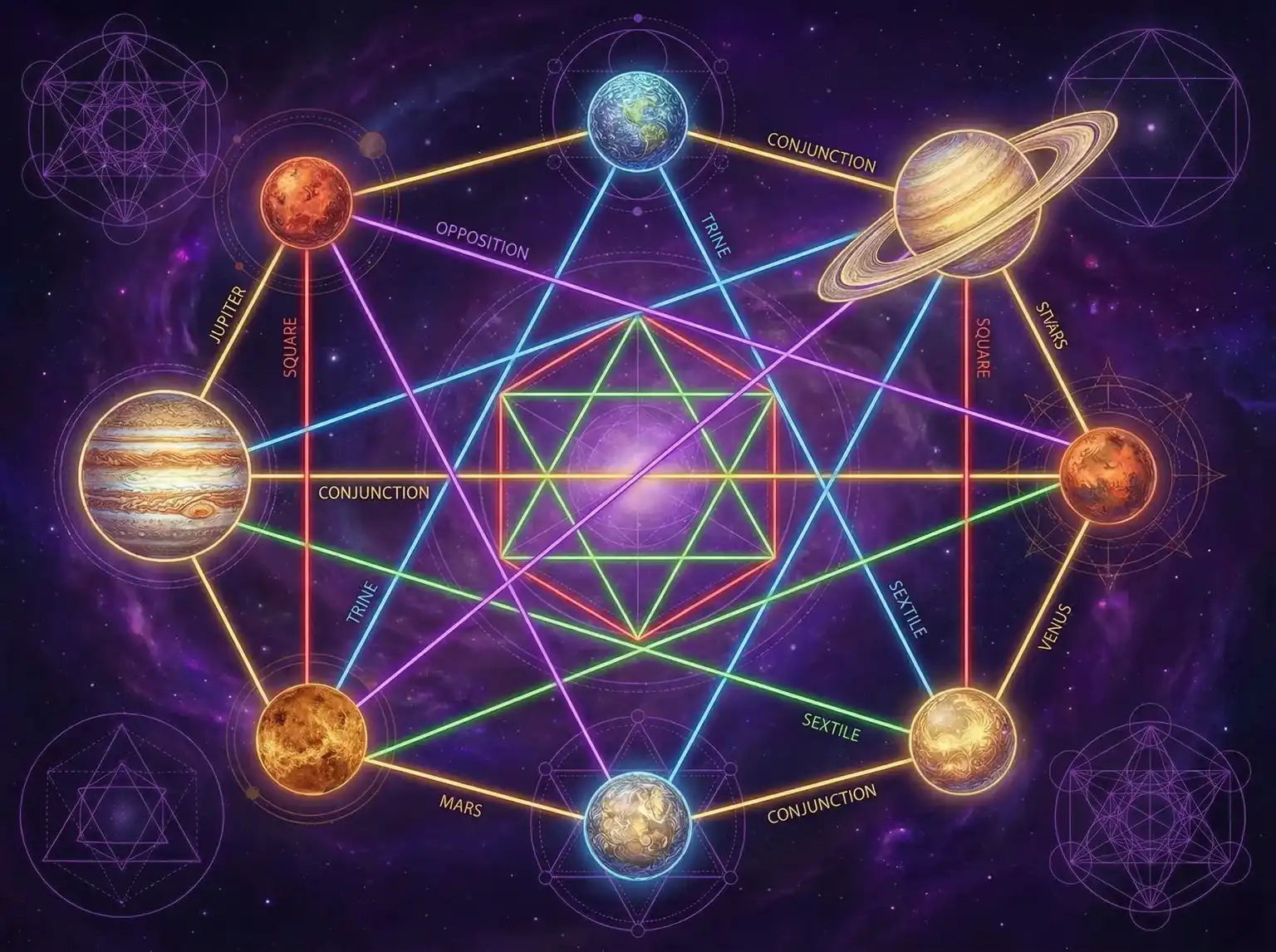 行星相位解读 - 桃红色世界进站官网 | 占星学进阶